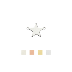 Star w/ 2 Rings, 5/8"- Premium Stamping Blanks