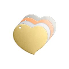 Swirly Heart w/ Hole, 3/4"- Premium Stamping Blanks