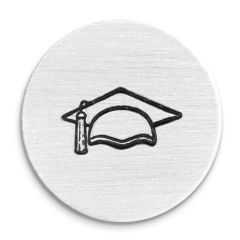 Graduation Cap 2 Simply Made Design Stamp, 9.5mm