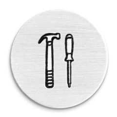 Hammer & Screwdriver Simply Made Design Stamp, 9.5mm