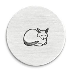Loafing Cat Simply Made Design Stamp, 9.5mm