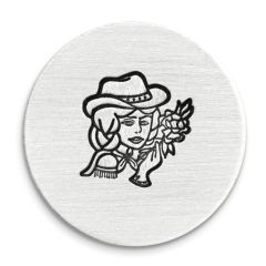 Cowgirl Ultra Detail Stamp, 12mm