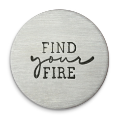 "Find Your Fire" Simply Made Design Stamp, 12mm