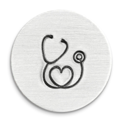 Stethoscope Love Simply Made Design Stamp, 12mm