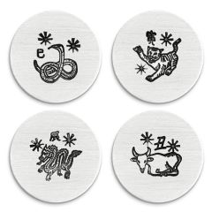 Chinese Zodiac Animal Ultra Detail Stamp Set, 12pc
