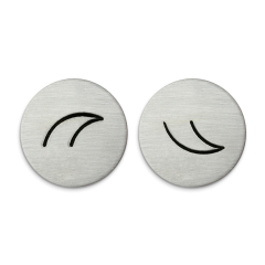 Moon Top & Bottom Simply Made Design Stamps, 12mm