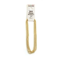 Ball Chain, Brass, 2 pcs, 20"