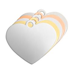 Heart w/ Ring, 2"- Premium Stamping Blanks
