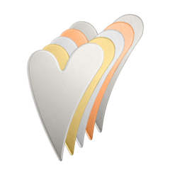 Swirly Heart, 1 1/8"- Premium Stamping Blanks