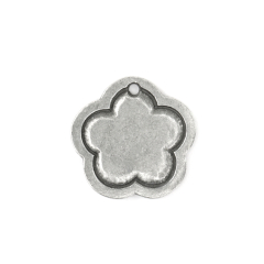 Pewter Stamping Blank, Flower Border (Large)