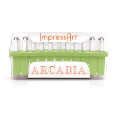 Arcadia Plated Letter Stamps, Lowercase