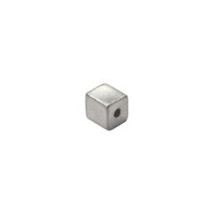 Pewter Stamping Blank, Cube, Small, 3/8"
