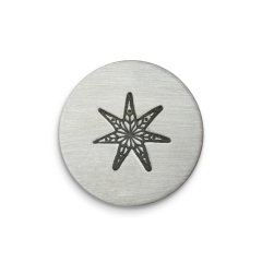 Seven Point Star Ornament Ultra Detail Stamp, 6mm