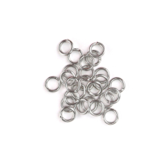 Artisan Jump Rings, Real Silver Plated, 7mm