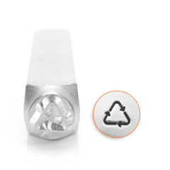 Recycle Symbol Design Stamp, 6mm