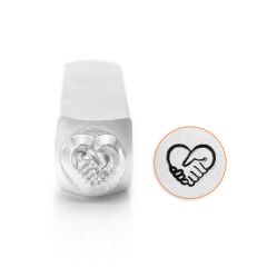 Heart Hands Design Stamp, 6mm