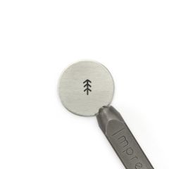 Simple Pine Tree Signature Design Stamp, 4mm