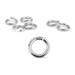 Jump Rings, Silver Plated, 20 Gauge, 4mm, 200 Pack