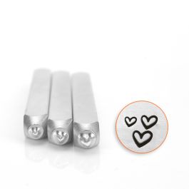 Heart Design Metal Stamping Kit 15pcs Jewelry Stamps Set 3mm Love