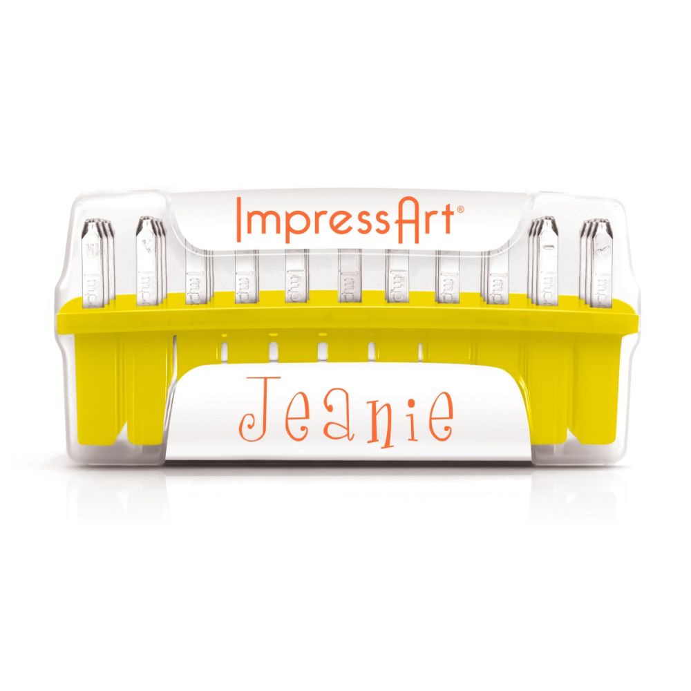 Jeanie Plated Metal Stamp Set Steel Punches ImpressArt