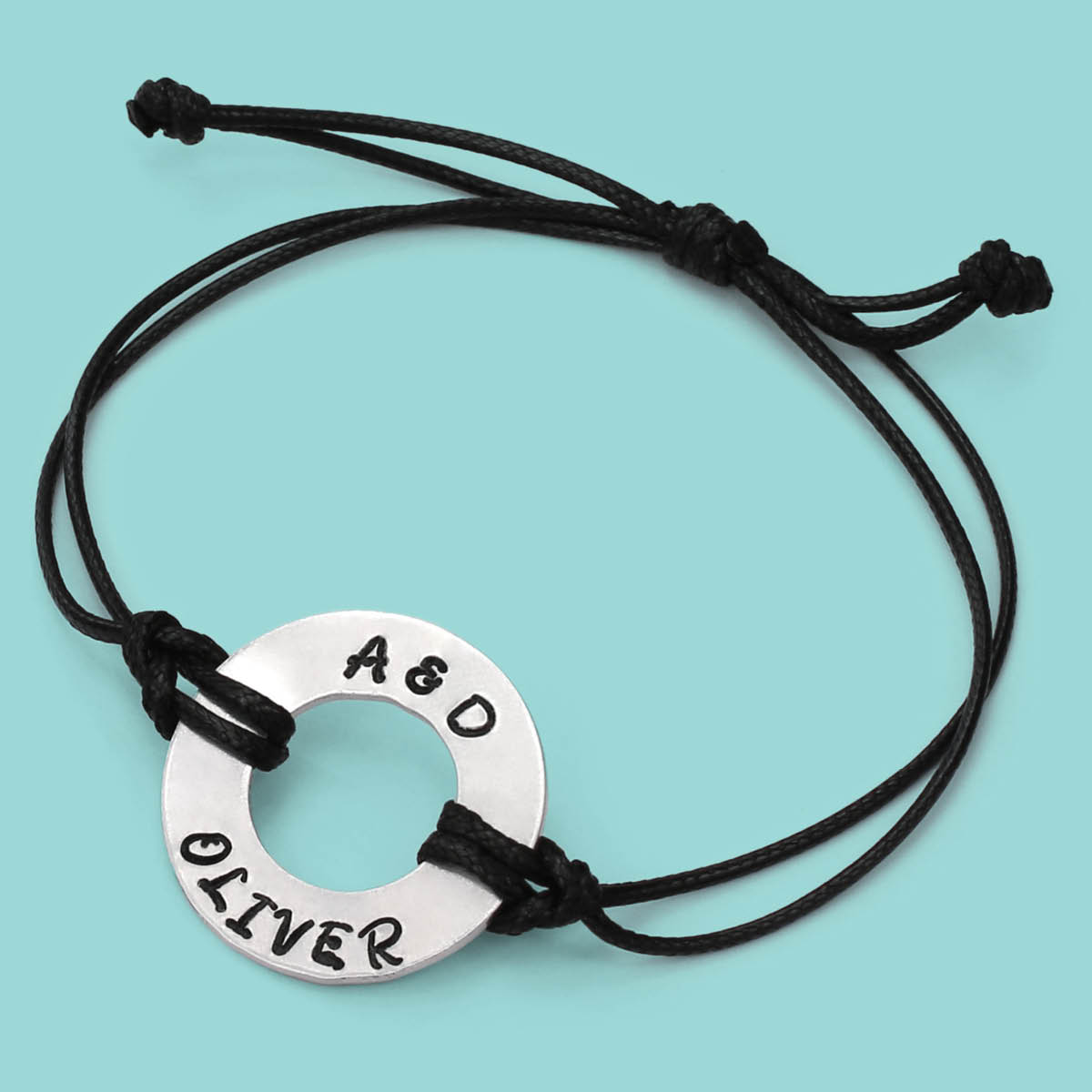 DIY Metal Stamped Washer Bracelets for Homemade Gifts
